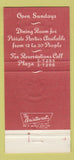 Matchbook Cover - L Aiglon Restaurant New York City 30 Strike