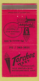 Matchbook Cover - 5 Torches Woodland Hills CA Inglewood  30 Strike