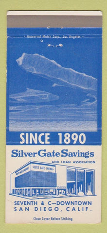 Matchbook Cover - Silver Gate Savings San Diego CA WEAR 30 Strike