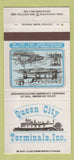 Matchbook Cover - Queen City Terminals Cincinnati OH shipping 30 Strike