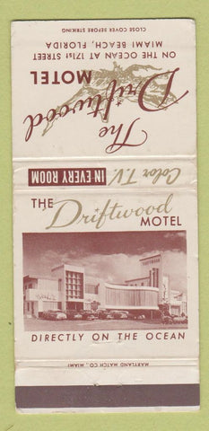 Matchbook Cover - Driftwood Motel Miami Beach FL WEAR 30 Strike