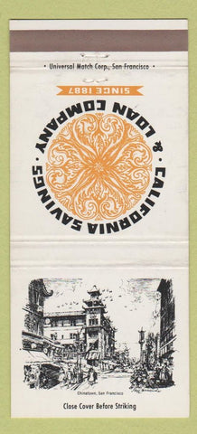 Matchbook Cover - California Savings and Loan San Francisco CA 30 Strike