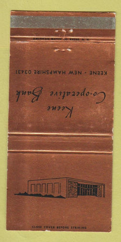 Matchbook Cover - Keene COOP Bank NH WEAR 30 Strike