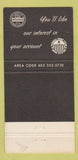 Matchbook Cover - Keene COOP Bank NH WEAR 30 Strike