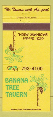 Matchbook Cover - Banana Tree Tavern Saginaw MI 30 Strike