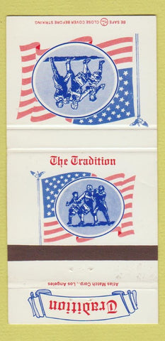 Matchbook Cover - Tradition Old Sacramento Truckee CA hamburgers WEAR 30 Strike