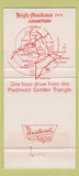 Matchbook Cover - High Meadows Inn Roaring Gap NC 30 Strike