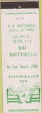 Matchbook Cover - Fitzwilliam Inn NH