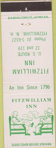Matchbook Cover - Fitzwilliam Inn NH