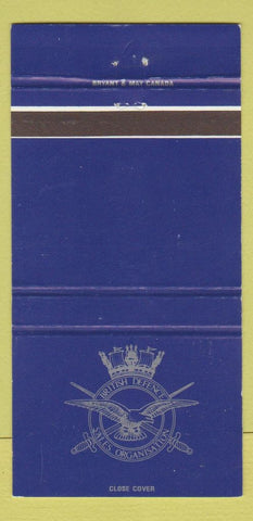 Matchbook Cover - British Defence Sales Organization  30 Strike
