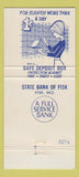 Matchbook Cover - State Bank of Fisk MO 30 Strike