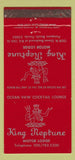 Matchbook Cover - King Neptune Motor Lodge Pompano Beach FL WEAR 30 Strike