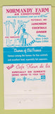 Matchbook Cover - Normandy Farm Potomac MD 30 Strike