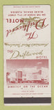 Matchbook Cover - Driftwood Motel Miami Beach FL  30 Strike
