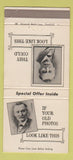 Matchbook Cover - Photoland Photo Restoration Parma OH WEAR 30 Strike