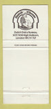 Matchbook Cover - Edam & Gouda Dutch Cheeses Bryant and May UK 30 Strike