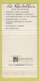 Matchbook Cover - A Sabella's Fisherman's Wharf San Francisco CA WEAR 30 Strike