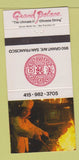 Matchbook Cover - Grand Palace Chinese Restaurant San Francisco CA 30 Strike