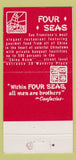 Matchbook Cover - Four Seas Restaurant San Francisco CA Chinese 30 Strike