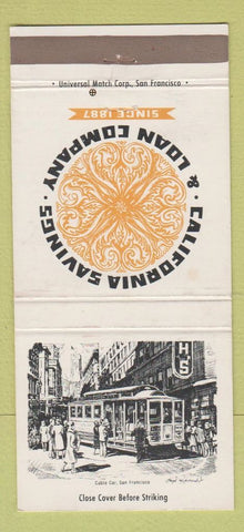 Matchbook Cover - California Savings and Loan San Francisco CA 30 Strike