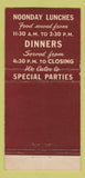 Matchbook Cover - Dranek's Tavern Garfield Heights OH 30 Strike