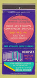 Matchbook Cover - Dempsey Motor Hotel Macon GA 30 Strike