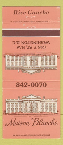 Matchbook Cover - Maison Blanche Washington DC 30 Strike