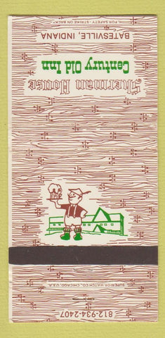 Matchbook Cover - Sherman House Batesville IN WEAR 30 Strike