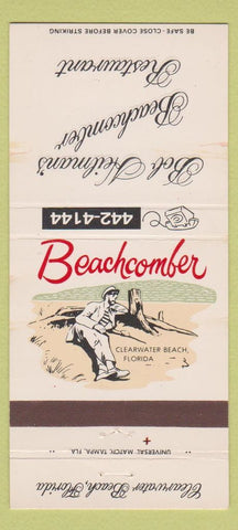 Matchbook Cover - Bob Heilman's Beachcomber Clearwater Beach FL WEAR 30 Strike