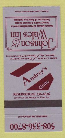 Matchbook Cover - Johnson & Wales Inn Seekonk MA 30 Strike