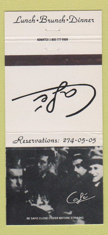 Matchbook Cover - Cafe Restaurant New York City 30 Strike