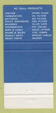 Matchbook Cover - AC Delco Bourk Auto Electric Hull QC 30 Strike