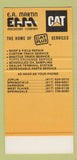 Matchbook Cover - Martin Caterpillar Tractors Joplin MO SAMPLE 30 Strike