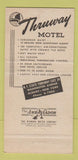 Matchbook Cover - Thruway Motel Albany NY 30 Strike