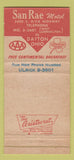 Matchbook Cover - San Rae Motel Dayton OH 30 Strike