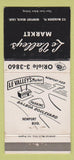 Matchbook Cover - Le Valley's Market Newport Beach CA WEAR 30 Strike
