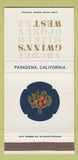 Matchbook Cover - Gwinn's West Pasadena CA 30 Strike