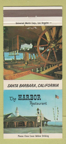 Matchbook Cover - Harbor Restaurant Santa Barbara CA 30 Strike