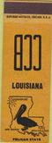 Matchbook Cover - Shreveport LA Pelican State Cecil Bullard Match collector