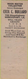 Matchbook Cover - Shreveport LA Pelican State Cecil Bullard Match collector