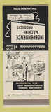 Matchbook Cover - Independence Machine Products Chicago IL 30 Strike