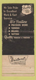 Matchbook Cover - Independence Machine Products Chicago IL 30 Strike