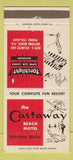 Matchbook Cover - The Castaway Beach Motel Daytona Beach FL girlie 30 Strike