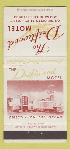 Matchbook Cover - Driftwood Motel Miami Beach FL  30 Strike
