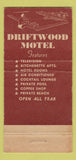 Matchbook Cover - Driftwood Motel Miami Beach FL  30 Strike