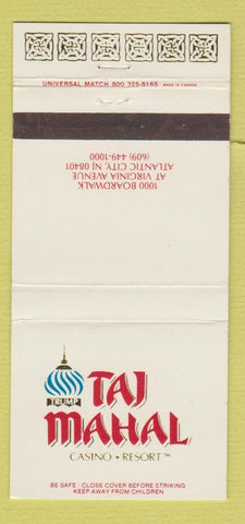 Matchbook Cover - trump Taj Mahal Casino Atlantic City NJ 30 Strike