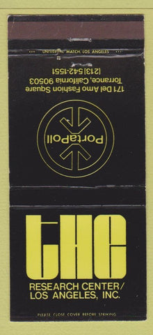 Matchbook Cover - PortaPoll Research Center Torrance CA 30 Strike