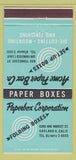 Matchbook Cover - Paperbox Corporation boxes Oakland CA 30 Strike