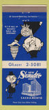 Matchbook Cover - New Senator Hotel Sacramento CA 30 Strike