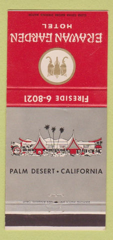 Matchbook Cover - Erawan Garden Hotel Palm Desert CA 30 Strike